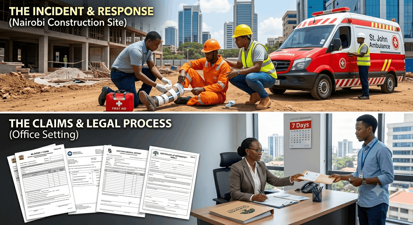 WIBA Insurance Claim Scenario and Emergency Assistance in Kenya